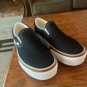 Vans platform slip ons